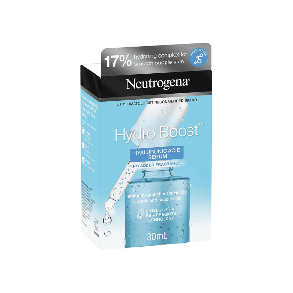 Neutrogena Hydro Boost 30mL Hydrating Face Serum Visibly Smoother Softer Skin with Hyaluronic Acid