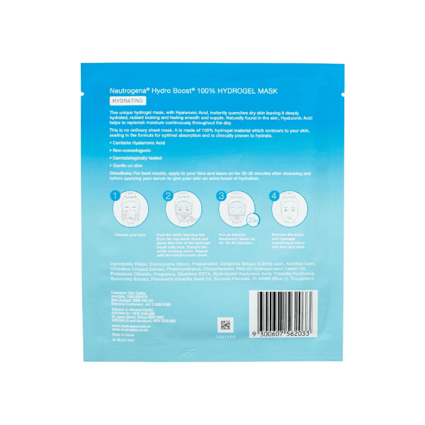 Neutrogena Hydro Boost Hyaluronic Acid Hydrogel Face Mask 30g for Radiant Hydrated Skin