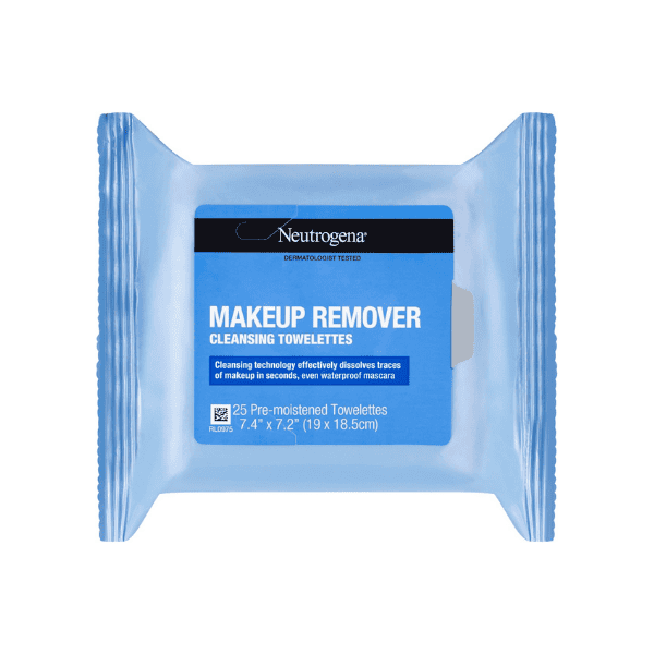 Neutrogena Makeup Remover Cleansing Wipes 25 Pack No Rinse No Heavy Residue