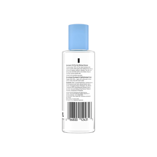 Neutrogena Oil-Free Eye Make-Up Remover 112mL Safe Effective and Oily-Free Make-Up Removal