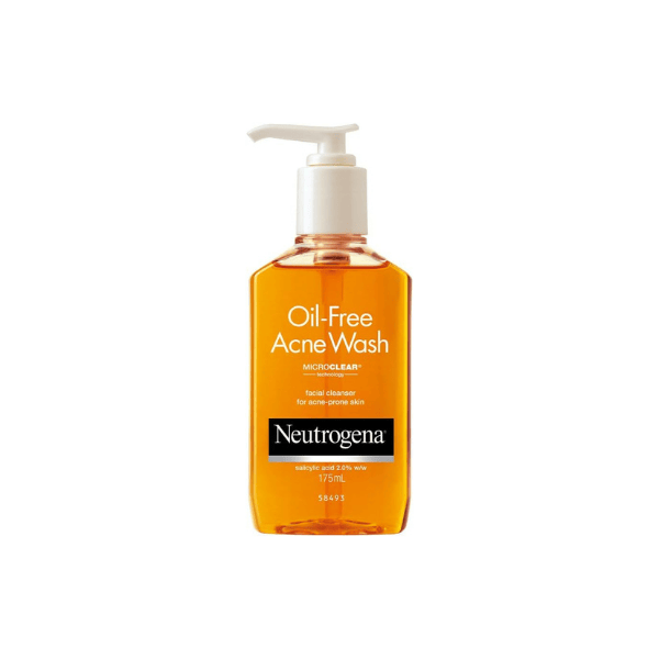 Neutrogena Oil-Free Acne Wash 175ml Prevent Pimples & Clean Pores with Salicylic Acid