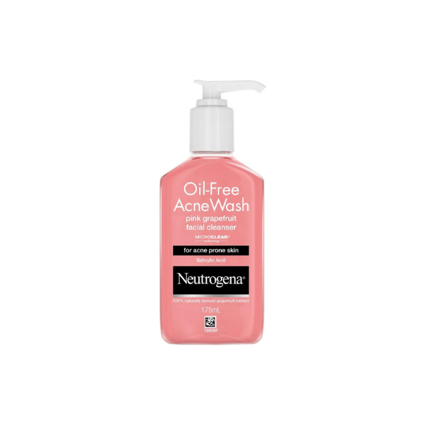 Neutrogena Oil-Free Acne Wash Pink Grapefruit 175ml Clears Blackheads & Breakouts with Salicylic Acid