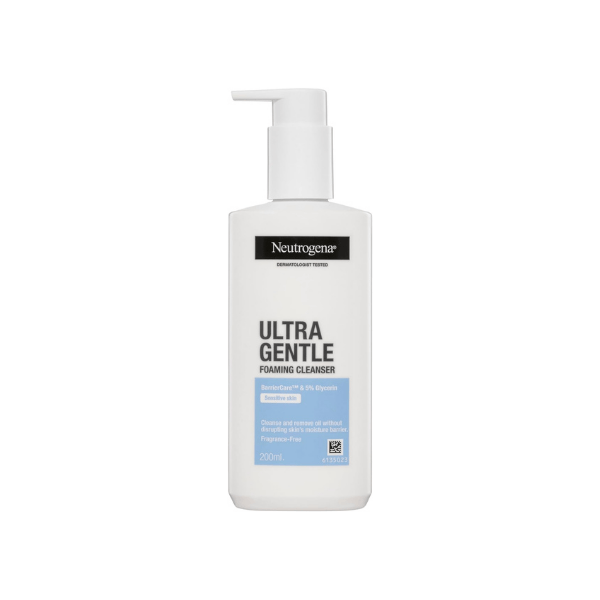 Neutrogena Ultra Gentle Foaming Cleanser 200mL Soothing Cleanser for Dry & Sensitive Skin