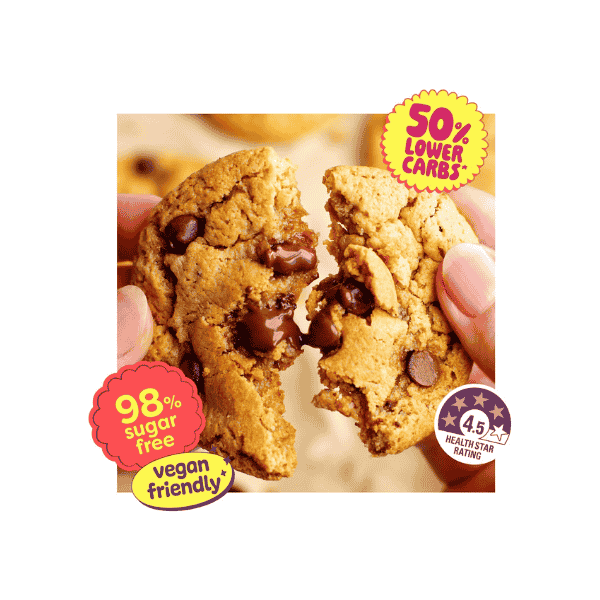 Noshu Sugar Free Choc Chip Cookies Mix 300g Ideal for Diabetics & Low-Sugar Diets