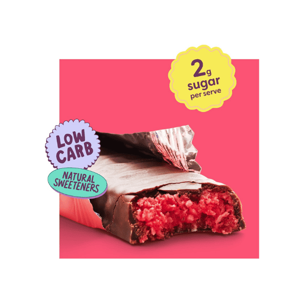 Noshu Low Carb Cherry Coconut Bars 5 Pack 160g Gluten-Free & Delicious Treats