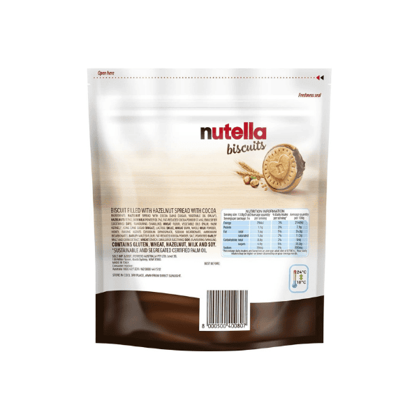 Nutella Biscuit 193g Crispy Biscuits with the Irresistible Taste of Nutella