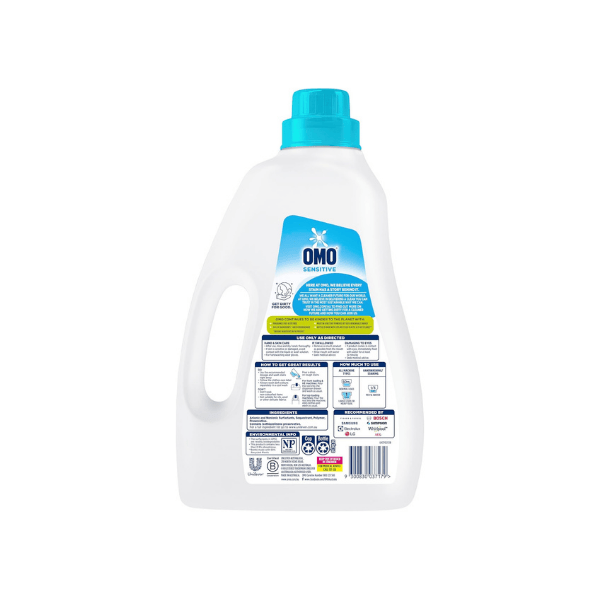 OMO Sensitive 2L Laundry Liquid Ideal for Front & Top Loaders