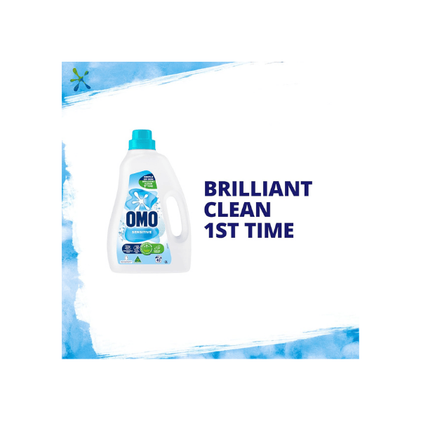 OMO Sensitive 2L Laundry Liquid Ideal for Front & Top Loaders