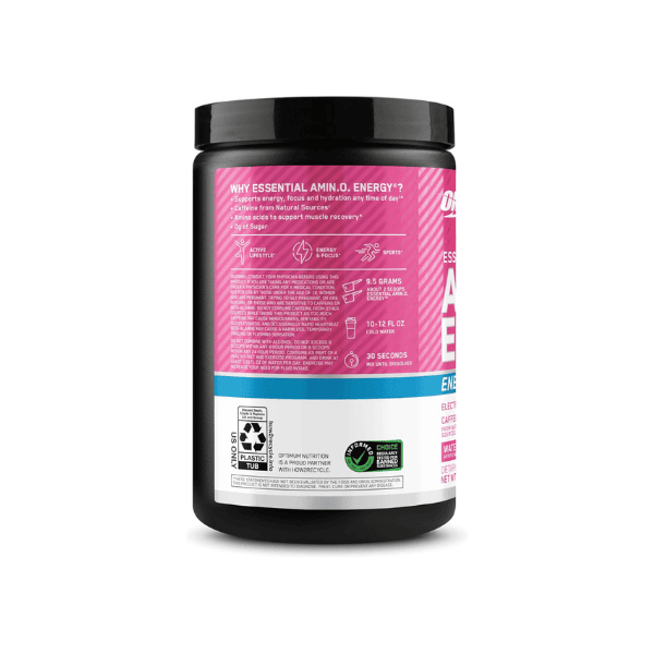 OPTIMUM NUTRITION Amino Energy + Electrolytes 285g Watermelon Splash 30 Servings for Energy & Recovery