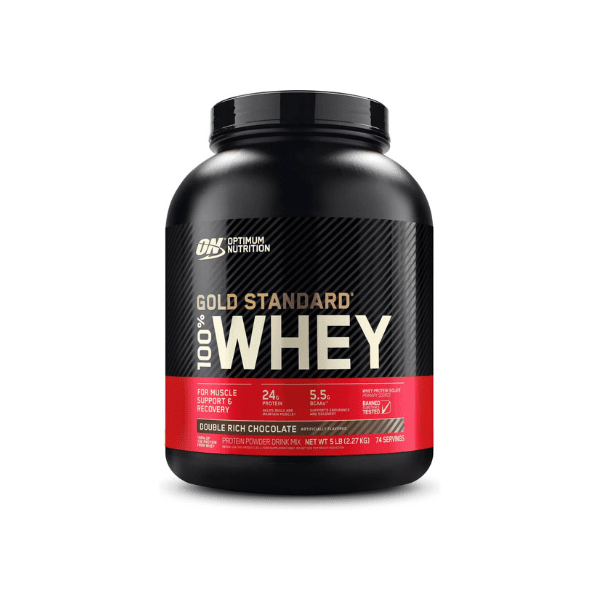 OPTIMUM NUTRITION Gold Standard 100% Whey Protein Powder Double Rich Chocolate Flavor 2.27 kg