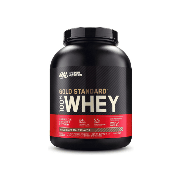 OPTIMUM NUTRITION Gold Standard 100% Whey Protein Powder Chocolate Malt Flavor 2.27 kg