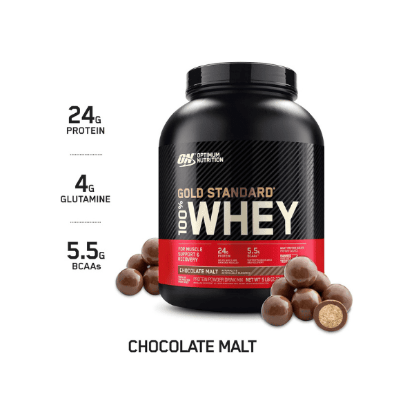 OPTIMUM NUTRITION Gold Standard 100% Whey Protein Powder Chocolate Malt Flavor 2.27 kg