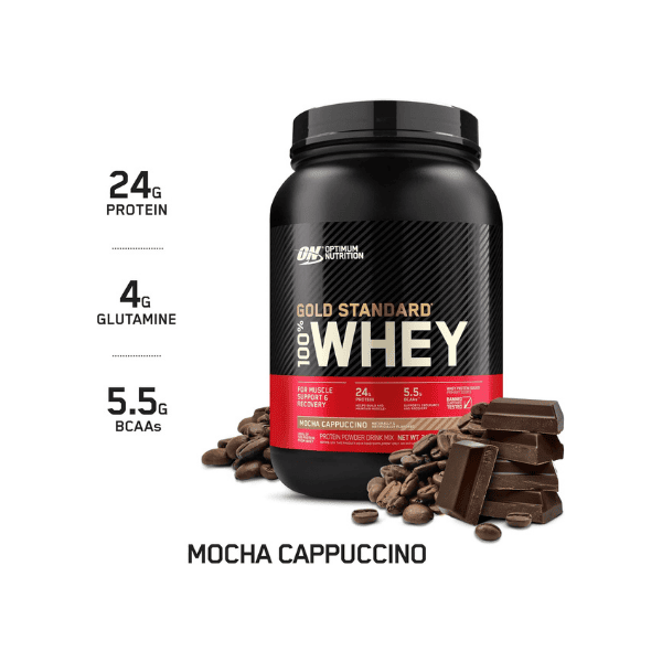 OPTIMUM NUTRITION Gold Standard 100% Whey Protein Powder Mocha Cappuccino Flavor 2.27 kg