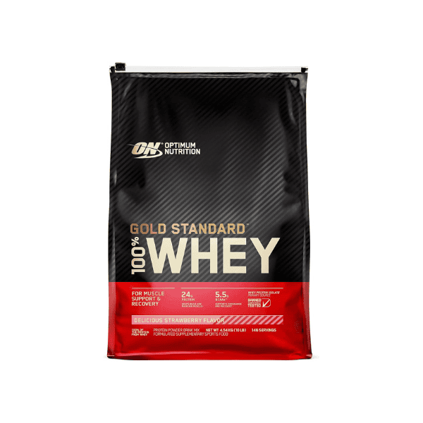 OPTIMUM NUTRITION Gold Standard 100% Whey Protein Powder Strawberry Flavor 4.54 kg