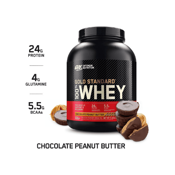 OPTIMUM NUTRITION Gold Standard 100% Whey Protein Powder Chocolate Peanut Butter Flavor 2.27 kg