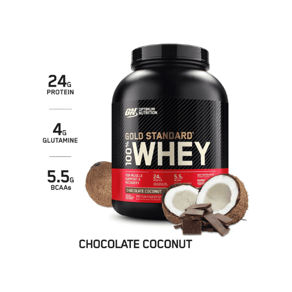 OPTIMUM NUTRITION Gold Standard 100% Whey Protein Powder Chocolate Coconut Flavor 2.27 kg