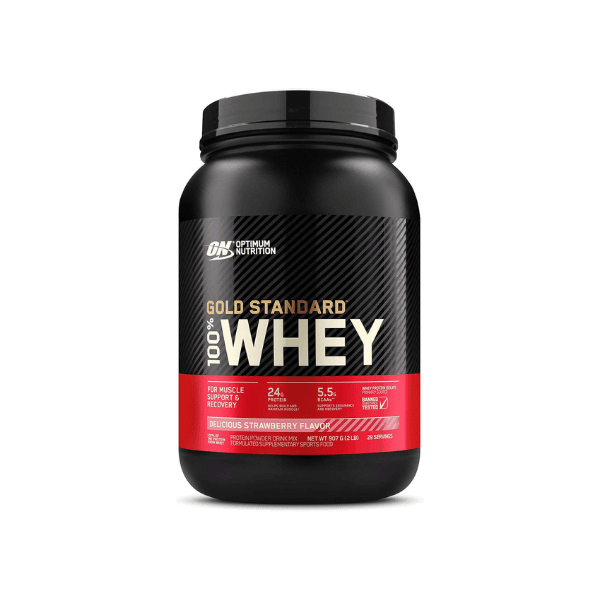 OPTIMUM NUTRITION Gold Standard 100% Whey Protein Powder Strawberry Flavor 907 g