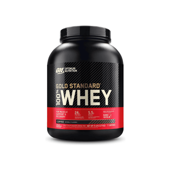 OPTIMUM NUTRITION Gold Standard 100% Whey Protein Powder Coffee Flavor 2.27 kg