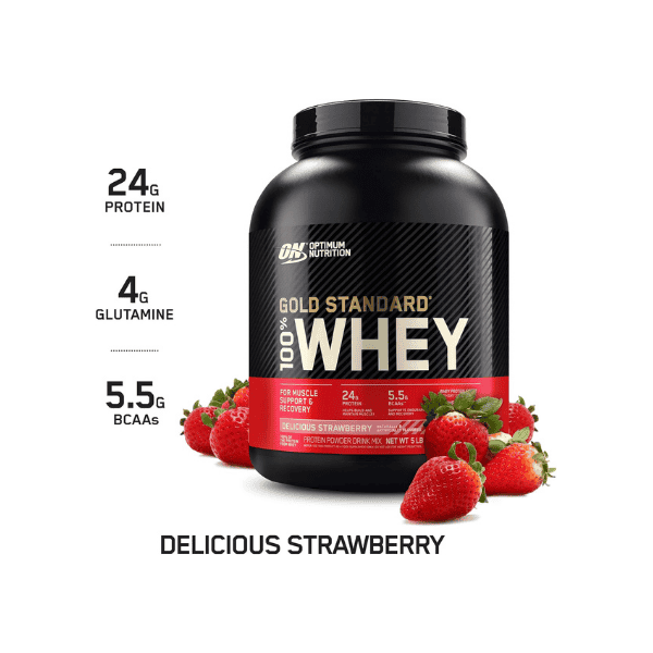 OPTIMUM NUTRITION Gold Standard 100% Whey Protein Powder Strawberry Flavor 907 g