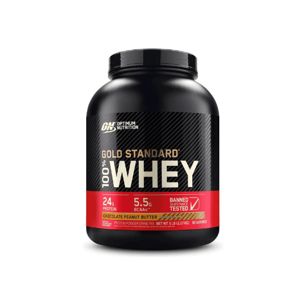 OPTIMUM NUTRITION Gold Standard 100% Whey Protein Powder Chocolate Peanut Butter Flavor 2.27 kg