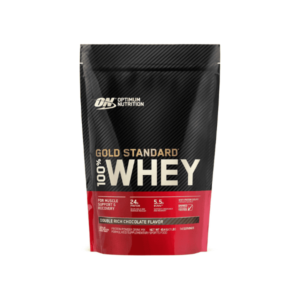 OPTIMUM NUTRITION Gold Standard 100% Whey Protein Powder Double Rich Chocolate Flavor 454 g