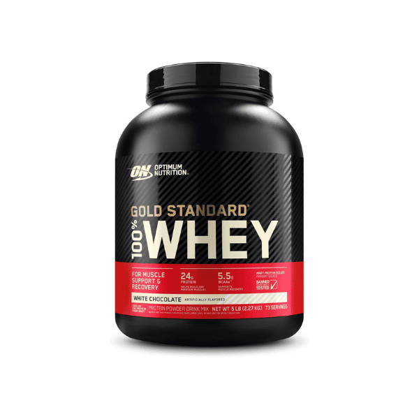 OPTIMUM NUTRITION Gold Standard 100% Whey Protein Powder White Chocolate Flavor 2.27 kg