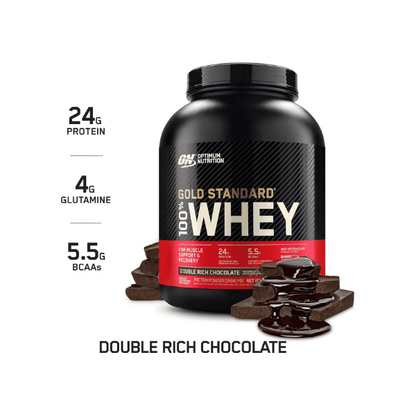 OPTIMUM NUTRITION Gold Standard 100% Whey Protein Powder Double Rich Chocolate Flavor 2.27 kg