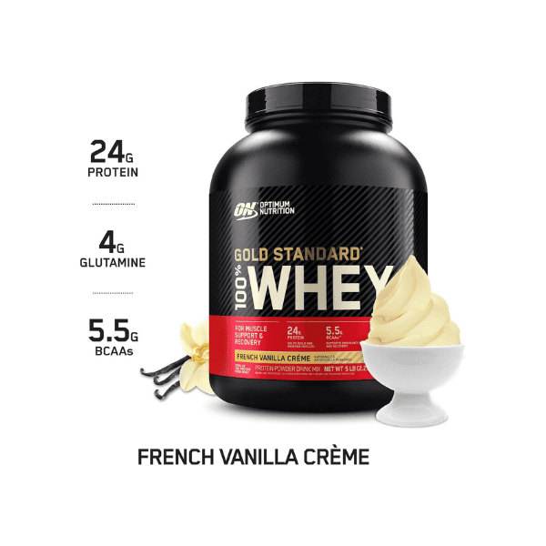 OPTIMUM NUTRITION Gold Standard 100% Whey Protein Powder French Vanilla Flavor 2.27 kg