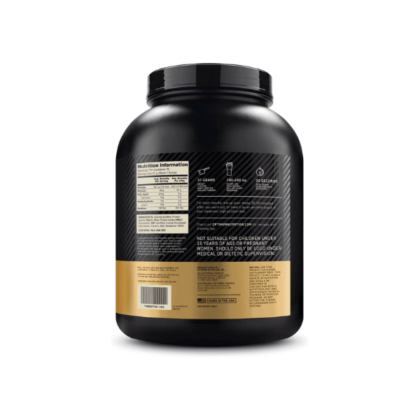 OPTIMUM NUTRITION Gold Standard Isolate Protein 2.36kg Chocolate Flavour Supports Muscle Growth