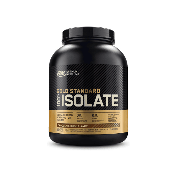 OPTIMUM NUTRITION Gold Standard Isolate Protein 2.36kg Chocolate Flavour Supports Muscle Growth