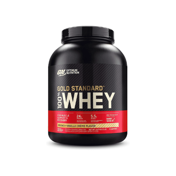 OPTIMUM NUTRITION Gold Standard 100% Whey Protein Powder French Vanilla Flavor 2.27 kg