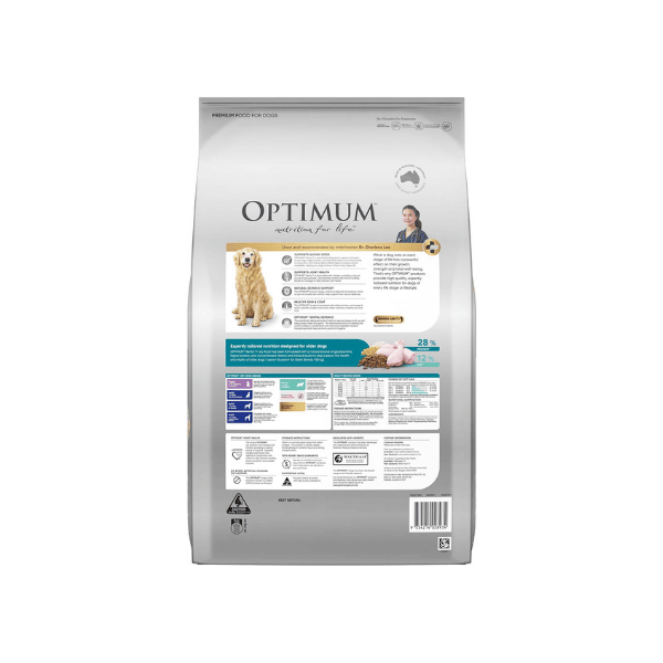 OPTIMUM Senior All Breeds 13.7kg Chicken Vegetables & Rice for Healthy Senior Dogs