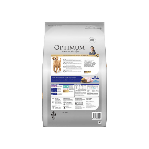 Optimum Adult Chicken with Rice & Vegetables Dry Dog Food 15kg Delicious & Nutritious