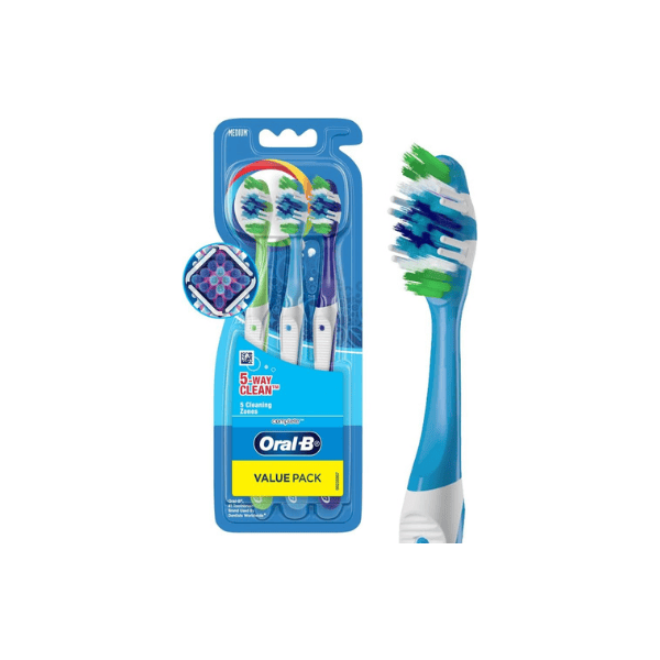 Oral-B Complete Medium Toothbrushes 5 Way Clean 3 Pack