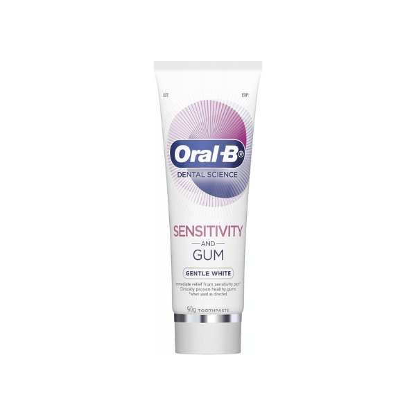 Oral-B Dental Science Gentle White Toothpaste for Sensitivity and Gum Care 90g