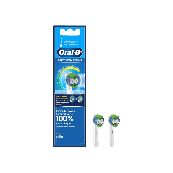 Oral-B Precision Clean Brush Heads Replacement Pack of 2