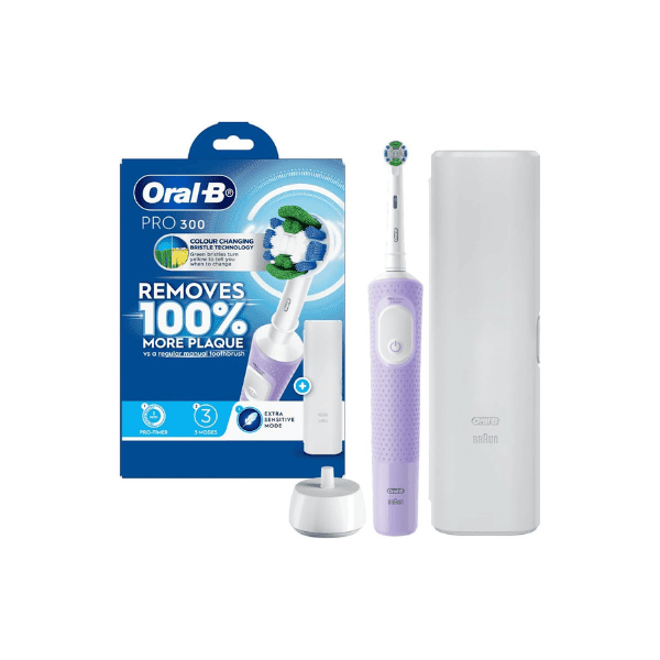 Oral-B Pro 300 Electric Toothbrush in Lilac and Lavender