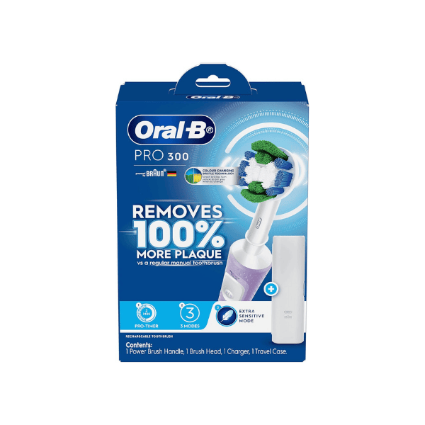 Oral-B Pro 300 Electric Toothbrush in Lilac and Lavender