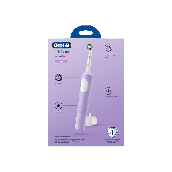 Oral-B Pro 300 Electric Toothbrush in Lilac and Lavender