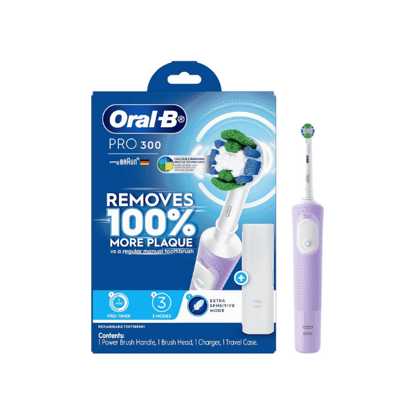 Oral-B Pro 300 Electric Toothbrush in Lilac and Lavender