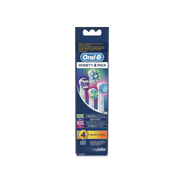 Oral-B 4 Pack Variety Replacement Electric Toothbrush Heads