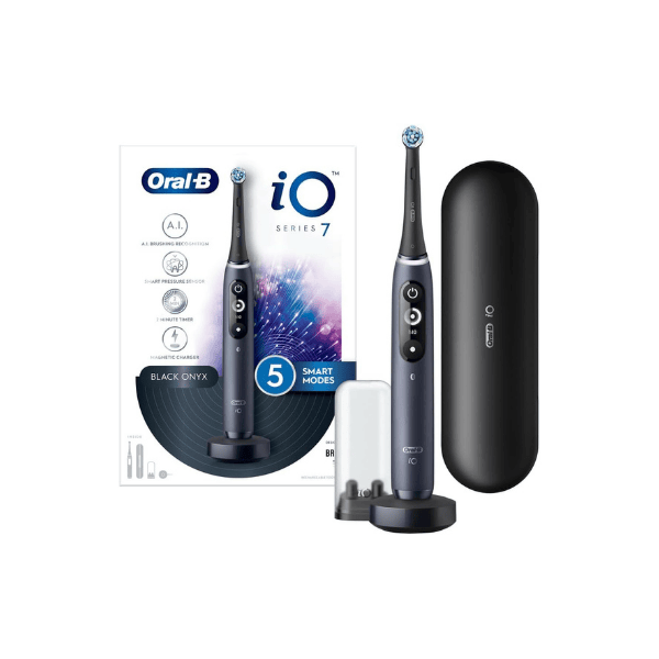 Oral-B iO 7 Series Rechargeable Electric Toothbrush in Black with Travel Case