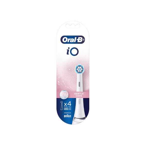 Oral-B iO Gentle Care Replacement Brush Heads White 4 Pack