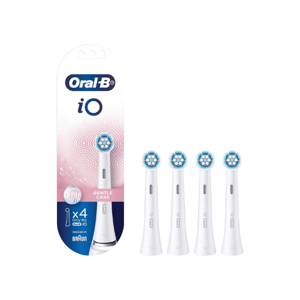 Oral-B iO Gentle Care Replacement Brush Heads White 4 Pack