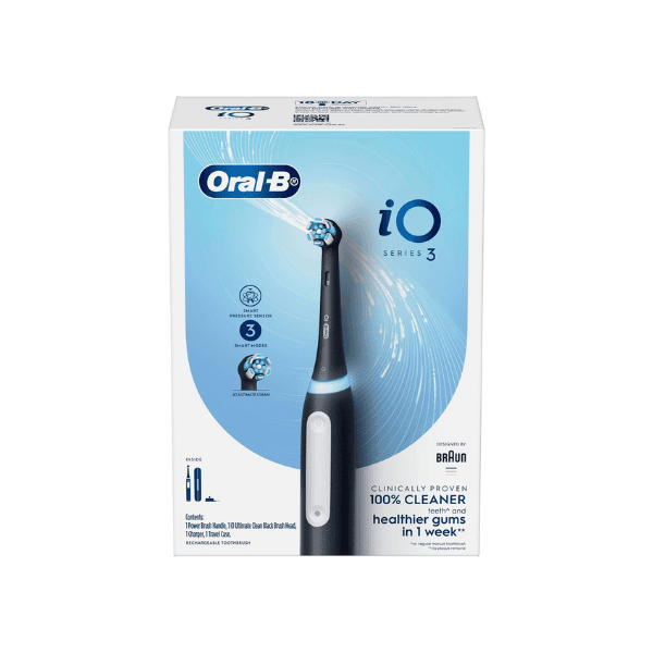 Black Oral-B iO Series 3 Rechargeable Electric Toothbrush