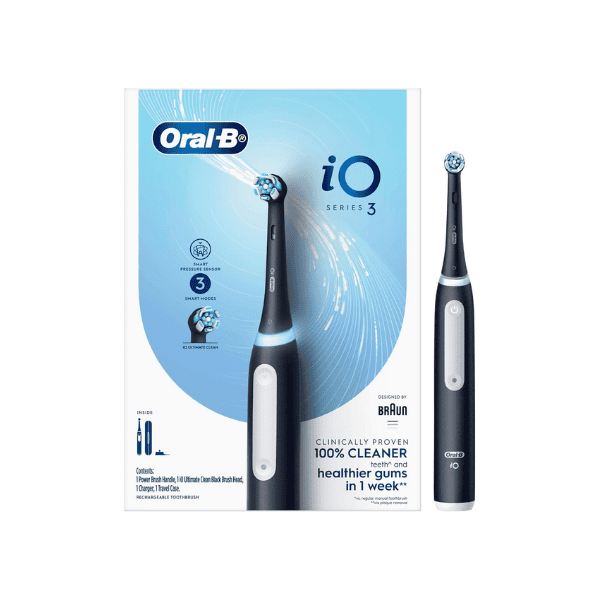 Black Oral-B iO Series 3 Rechargeable Electric Toothbrush