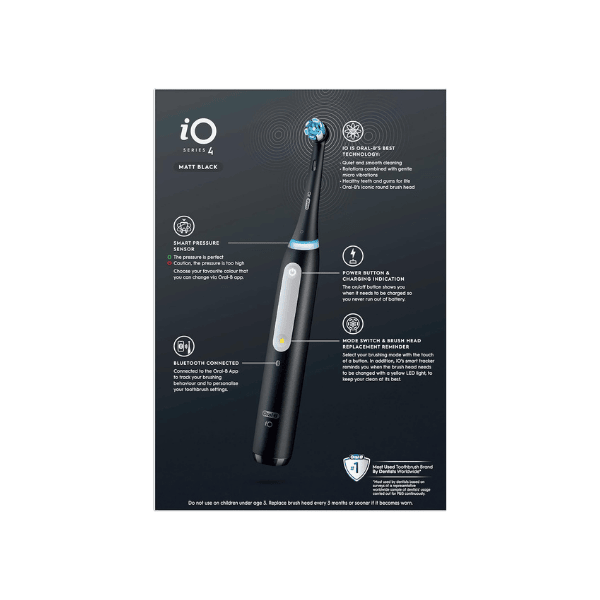 Oral-B iO Series 4 Electric Toothbrush in Black