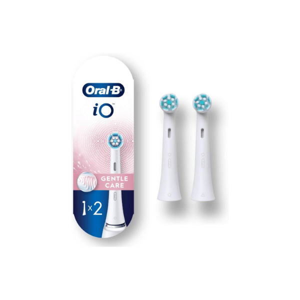 Oral-B iO Series Gentle Care Replacement Brush Heads for Electric Toothbrushes 2Pack White