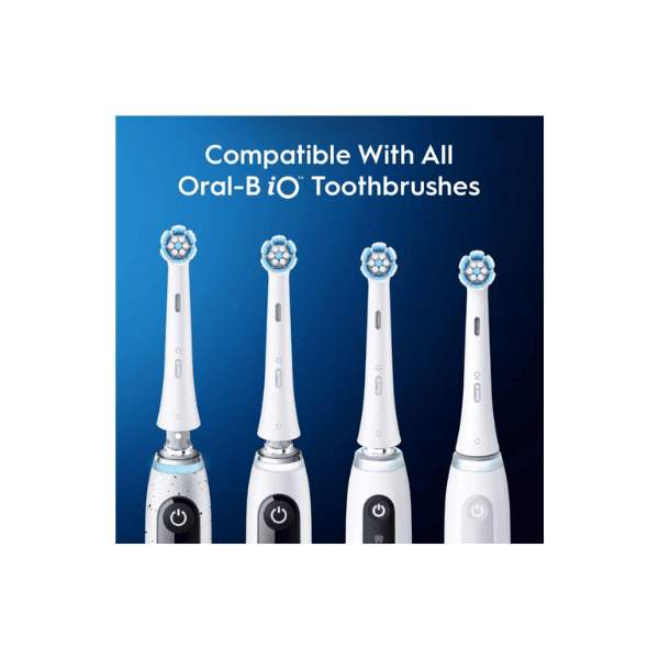 Oral-B iO Series Gentle Care Replacement Brush Heads for Electric Toothbrushes 2Pack White