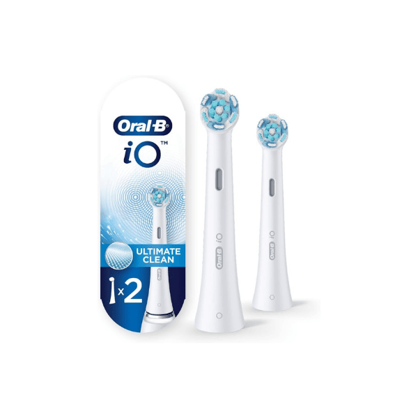 Oral-B iO Ultimate Clean Replacement Brush Heads White Pack of 2